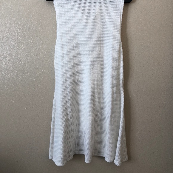 Ivory Cowl Neck Sleeveless Waffle Tunic - Picture 3 of 3